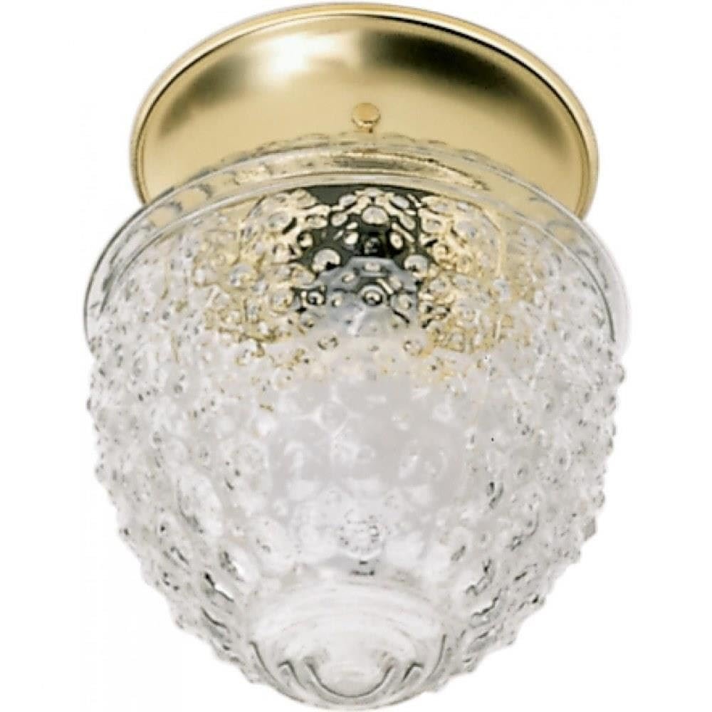Nuvo 60/6031 One Light Flush Mount, Brass-Polished/Cast