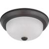 Nuvo 60/6010 Two Light Flush Mount, Bronze/Dark view 1