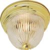 Nuvo 60/6015 Two Light Flush Mount, Brass-Polished/Cast view 1