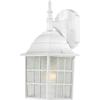 Nuvo 60/3480 One Light Outdoor Wall Mount, White view 2