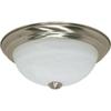 Nuvo 60/6000, 2-Light Flush Mount Ceiling Light Fixture, Brushed Nickel view 1