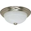 Nuvo 60/6000, 2-Light Flush Mount Ceiling Light Fixture, Brushed Nickel view 2