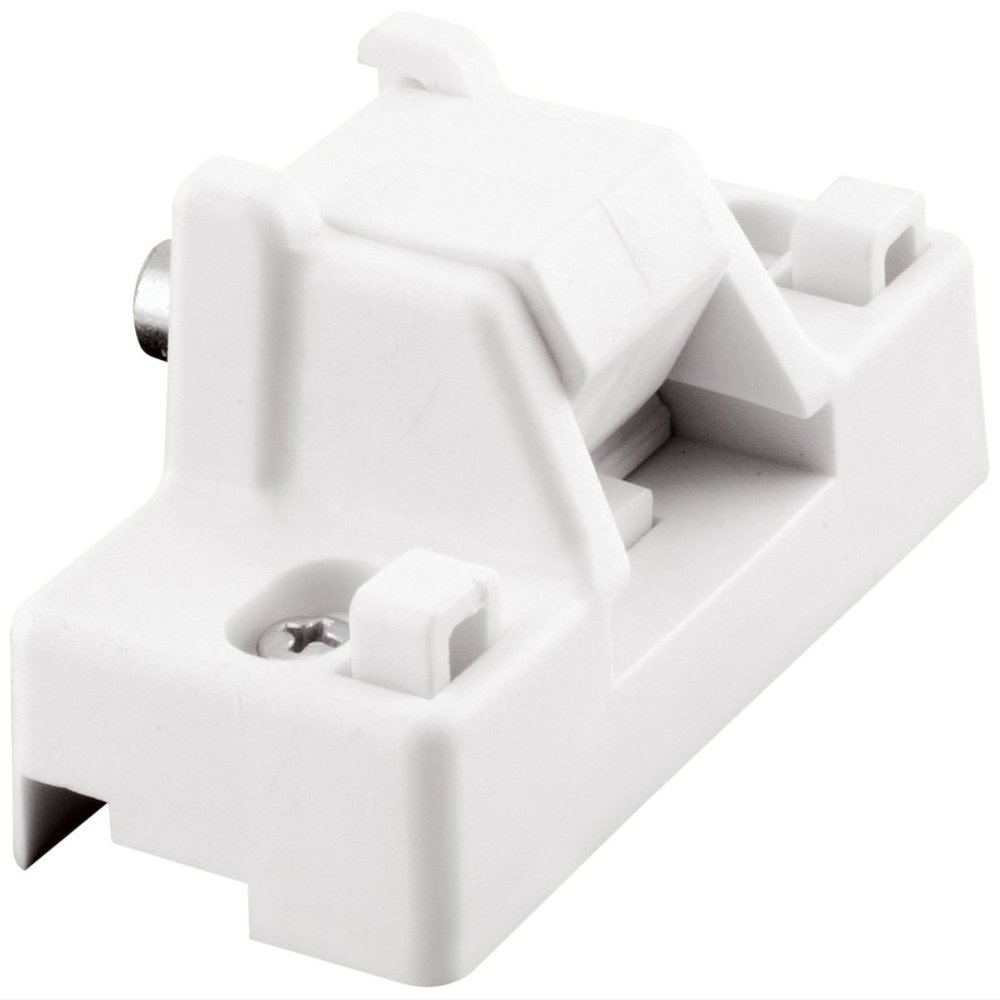 Prime-Line U 9865 Sliding Door Lock with Bushing, White Finish (Single Pack)