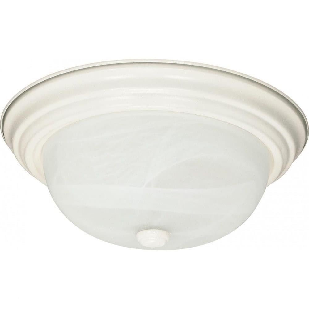 Nuvo 60/6004 Two Light Flush Mount, White
