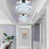 7.9" K9 Crystal LED Chandelier Flush Mount Ceiling Light, Cool White view 2