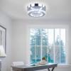 7.9" K9 Crystal LED Chandelier Flush Mount Ceiling Light, Cool White view 4