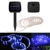 AMZSTAR Solar Rope Lights, 100 LEDs 39ft/12M Waterproof Copper Wire Lights Tube, Outdoor Rope Lights for Garden Yard Path Fence Tree Wedding Party Decorative (Blue) view 3