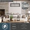 Catana 8L Crystal and Bronze Linear Chandelier Island Pendant Light Fixture view 3