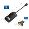 Cable Matters SuperSpeed USB 3.0 to HDMI Adapter (USB to HDMI Adapter) for Windows up to 1440p in Black view 3