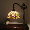 CHLOE Lighting Serenity Tiffany-Style 1 Light Reading Floor Lamp 11" Wide view 3