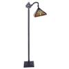 CHLOE Lighting Innes Tiffany-Style 1 Light Reading Floor Lamp 11" Wide view 2