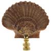 Mexican Flat Sea Shell Lamp Finial 3" h view 1
