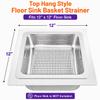 GSW FS-BS Stainless Steel Floor Sink Drain Strainer 10 x 10 x 2-1/2 view 4