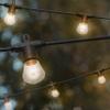 Enbrighten LED Bistro Outdoor String Lights, 24ft, 12 Shatter Resistant Lifetime Bulbs, 2200K Warm White, Weather Resistant, Indoor/Outdoor, Commercial Grade, Perfect for Backyard, Porch, Patio, 38356 view 2