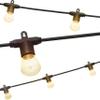 Enbrighten Bistro Outdoor String Lights, 48ft, 24 Bulbs, White Light Only view 1