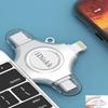 MFi Certified iDiskk 128GB Flash Drive for iPhone 17 16 iPad USB 3.0 Lightning Drive 4 in 1 Multi Functional External Storage for iOS and Android Samsung Phones Type c Devices and MacBook Photo Drive view 4
