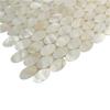 AFSJ Genuine White Oval Mother of Pearl Mosaic Tile for Bathroom/Kitchen/Shower/Spa Backsplash (6 Sheets) view 4