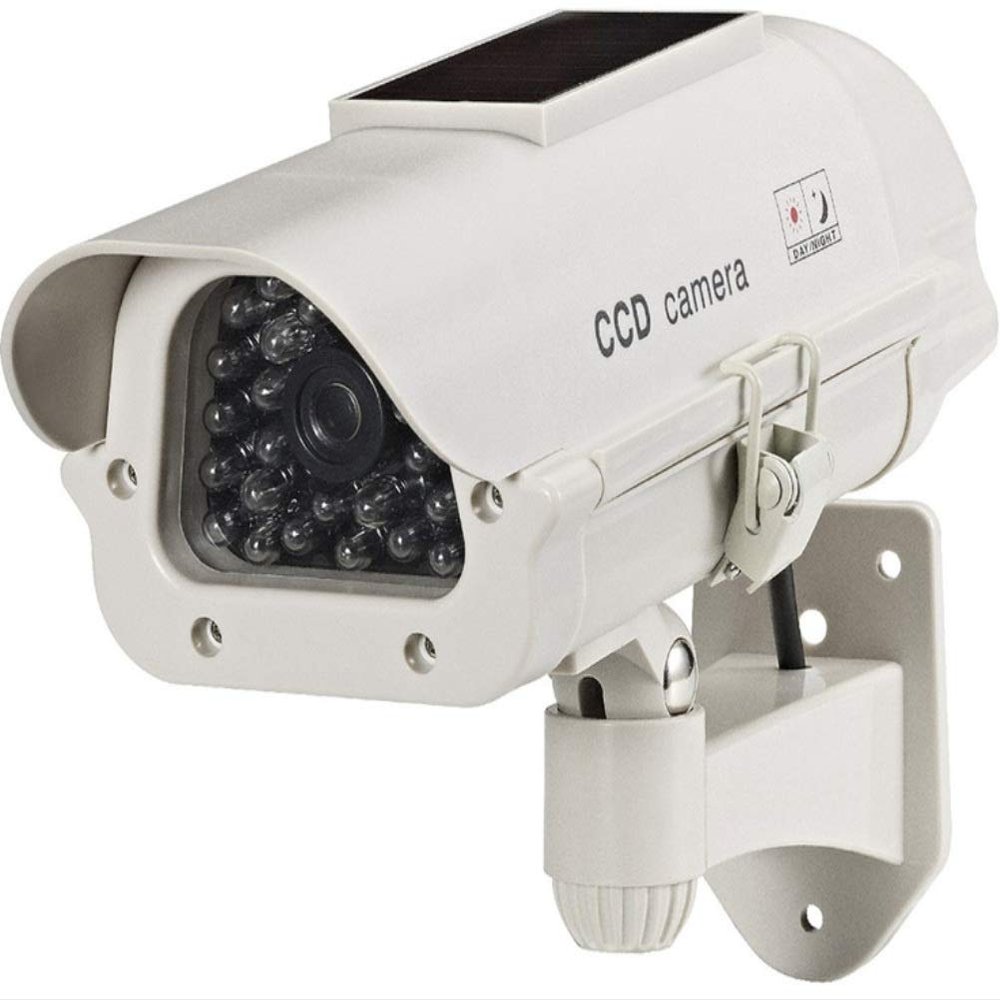 Cop Security 15-CDM14 Dummy Solar Powered Camera with LED Light (Beige)