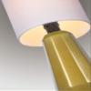 Lite Source MINI Table LAMP, White Ceramic/White Linen Shade, E27 A 60W LS-23212WHT view 2
