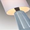 Lite Source MINI Table LAMP, White Ceramic/White Linen Shade, E27 A 60W LS-23212WHT view 4