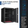 Barska 1.45 Cu Ft Large Digital Keypad Safe Solid Steel with 3 Deadbolts, Removable Shelves, Anti-Pry Door Hinges, Mountable Home & Office Security Safe view 3