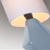 Lite Source Mini Table LAMP, Orange Ceramic/White Linen Shade, E27 A 60W LS-23204ORN view 3