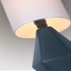 Lite Source Mini Table LAMP, Orange Ceramic/White Linen Shade, E27 A 60W LS-23204ORN view 4