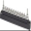 AMRB-2302 * Blue Sea Busbar - 20 Gang 150 Amp view 1