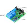 Walfront 2 Channel Bluetooth Relay Module Smart Phone Bluetooth Remote Control Switch Board Power Supply view 2
