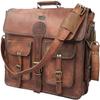 cuero DHK 14 Inch Vintage Handmade Leather Messenger Bag for Laptop Briefcase Best Computer Satchel Distressed Bag view 1