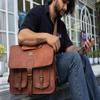 cuero DHK 14 Inch Vintage Handmade Leather Messenger Bag for Laptop Briefcase Best Computer Satchel Distressed Bag view 2