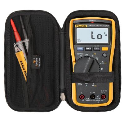 Aproca Case Compatible with Fluke 117/115 Digital Multimeter Non-Contact AC Voltage Detection, Portable Storage Bag for Accessories (Case Only)