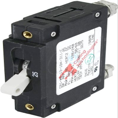 AMRB-7354 Blue Sea C-Series White Toggle 25 AMP Circuit Breaker - Single Pole