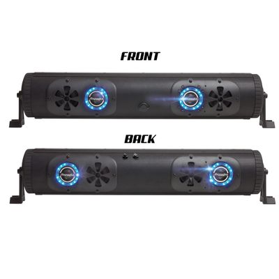 Bazooka 24 Inch Double-Sided Bluetooth G2 Party Bar Speaker System & LED Illumination System for Off Road, Golf Cart, Marine, and Outdoor | BPB24-DS-G2