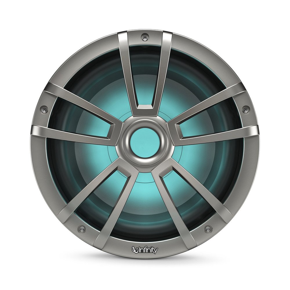 Infinity 1022MLT 10" Marine Subwoofer with RGB Lighting (Titanium)