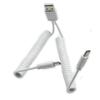 Seadream Coiled Type-C USB C Cable,Coiled Dual USB C to USB 2.0 A Male Y Splitter Charger Cable for Car Galaxy S9 S8, Note 8 7, C9 C7 Pro and Other Type-C Devices,Stretched to 3 Feet (White) view 4