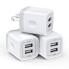 USB Wall Charger,Charging Adapter 2.1A Dual Port Charging Block Plug Head view 1