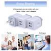 USB Wall Charger,Charging Adapter 2.1A Dual Port Charging Block Plug Head view 2