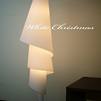 Floor Lamp JK170L Contemporary Modern Lighting with White Wrap and Spiral Shade for Living Family Dining Family Room, Teen Girl Kid Bedroom (LED Bulb prefered)
