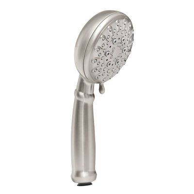 Moen Banbury Spot Resist Brushed Nickel 5-Spray Hand Shower with Hose and Bracket, 4-Inch Diameter, 23046SRN