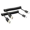 Seadream 2Pack Coiled Type-C USB C Cable,Coiled USB C to USB 2.0 A Male Charger Cable for Car Galaxy S21 S20 S10,S9 S8, Note 20 10 9 8 7, C9 Stretched to 3 Feet,1.5A view 1