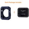Wolait Compatible With Apple Watch Case 42mm, Rugged Protective Case + Tempered Glass Screen Protector for Series 3, Series 2, Series1,Navy view 3