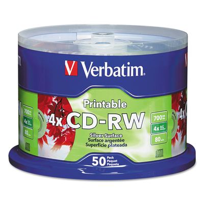 VER95159 - Verbatim DataLifePlus 95159 CD Rewritable Media - CD-RW - 4x - 700 MB - 50 Pack Spindle