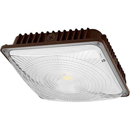 CYLED 100W LED Canopy Light Industrial Waterproof Outdoor High Bay Balcony Car Park Lane Gas Station Ceiling Light Equivalent 250W HID/HPS 11000 Lm 5500K