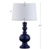 JONATHAN Y Genie 28.5" Glass Table Lamp, Navy, Set of 2 view 4