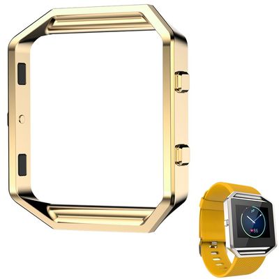 AISPORTS Fitbit Blaze Accessory Frame Stainless Steel Metal Watch Frame Holder Shell Replacement Housing Protective Case Cover for Fitbit Blaze Smart Watch