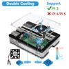 Miuzei Raspberry Pi 3 B+ Case with Fan Cooling Pi 3B Case with 3 Pcs Heat-Sinks 5V 3A Power Supply for Raspberry Pi 3 B+ (B Plus) 3B (No Raspberry Pi Board) view 2