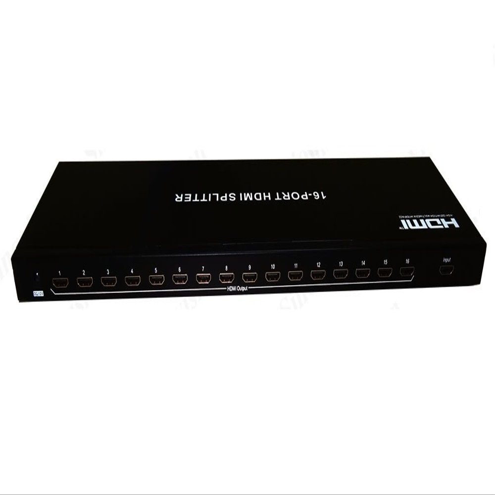 Ckitze BG-580 1x16 HDMI Splitter 16 Ports Professional HDMI Powered for Full HD 1080p & 3D Support (1 Input to 16 Output)