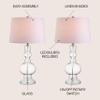 JONATHAN Y Genie 28.5" Glass Table Lamp, Clear, Set of 2 view 3