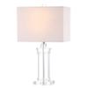 JONATHAN Y Ophelia 24.5" Solid Crystal Table Lamp, Clear view 1
